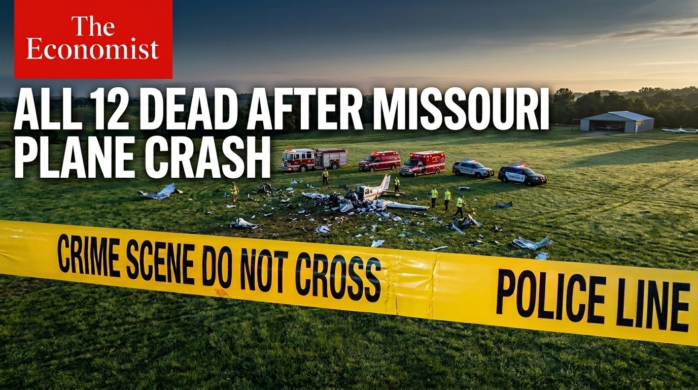 Skydiving Plane Crashes in Missouri, Killing All 12 on Board - Including Family Witnesses on the Ground